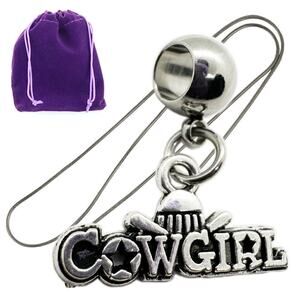 Cowgirl Necklace - Stainless Steel Chain